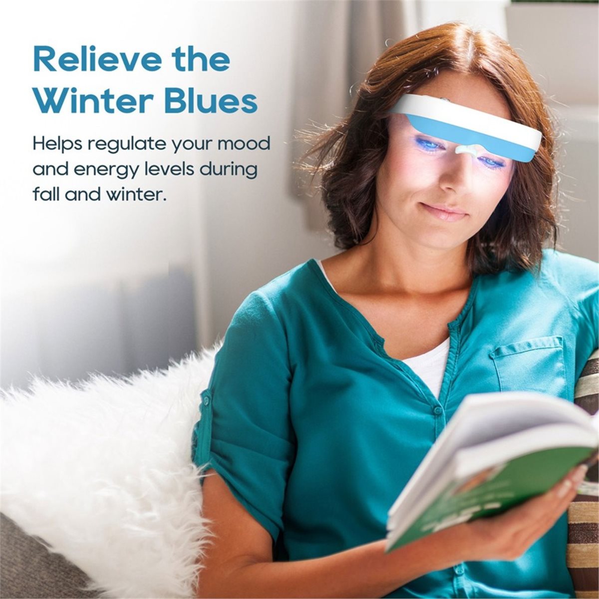 نظارات العلاج الضوئي DT75BG، م - مراجعة Light Therapy Glasses وسعره