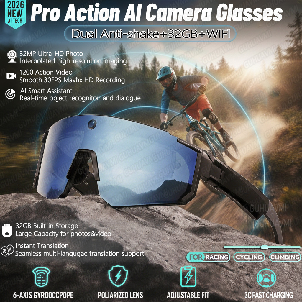 نظارات ذكية جديدة للتصوير والت - مراجعة Smart Glasses Lens وسعره