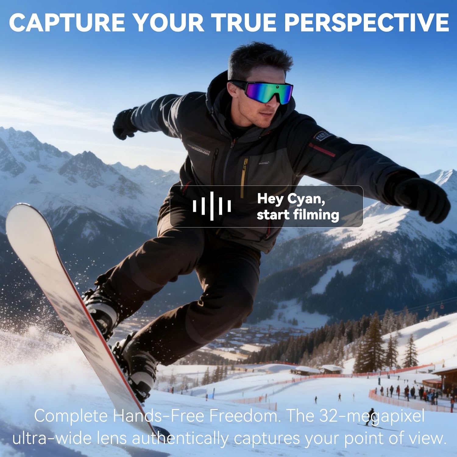 نظارات ذكية جديدة للتصوير والت - مراجعة Smart Glasses Lens وسعره