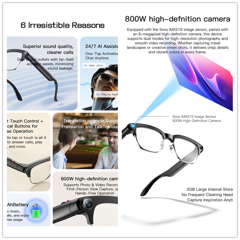 نظارات ذكية جديدة لعام 2026 بك - مراجعة Smart Glasses Lens وسعره