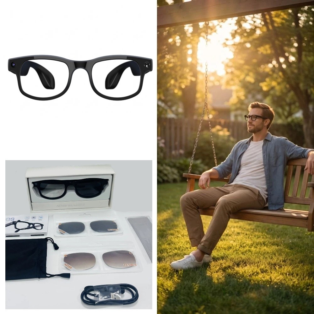 نظارات ذكية 2 في 1 بتقنية الذك - مراجعة Smart Glasses Lens وسعره