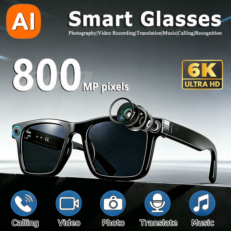 نظارات ذكية بكاميرا عالية الدق - مراجعة Smart Glasses Lens وسعره