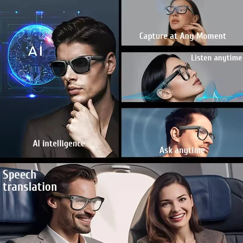 نظارات ذكية بكاميرا عالية الدق - مراجعة Smart Glasses Lens وسعره