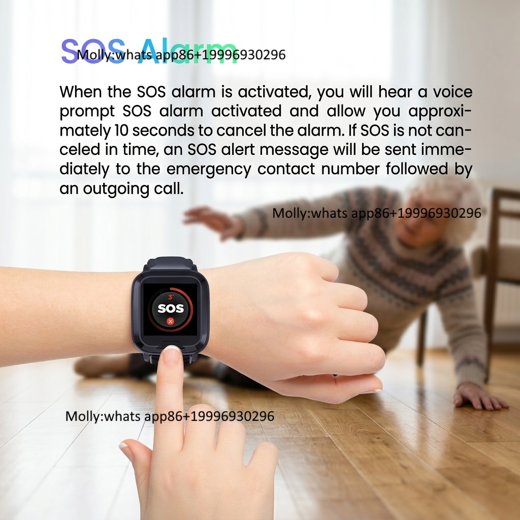 ساعة ذكية للمسنين مع تتبع GPS  - مراجعة Fall Detection Watch وسعره