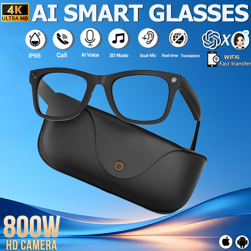 نظارات ذكية 2026 من الجلد الأص - مراجعة Smart Glasses Lens وسعره