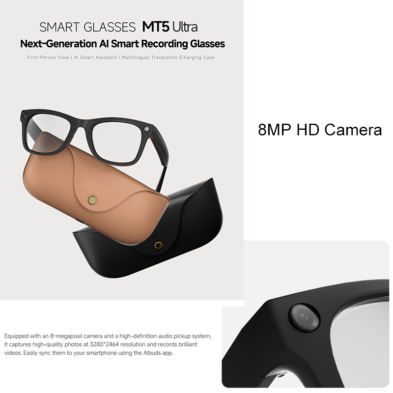 نظارات ذكية 2026 من الجلد الأص - مراجعة Smart Glasses Lens وسعره
