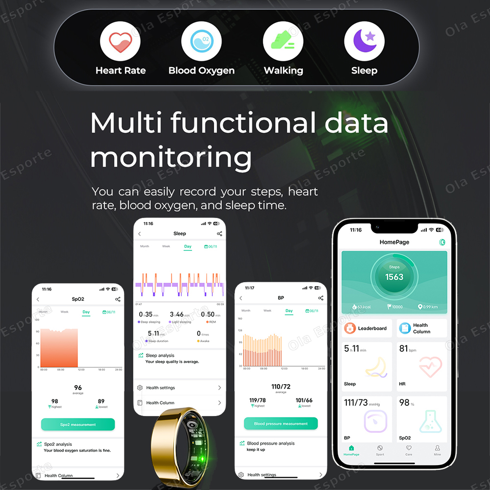 خاتم ذكي R09 للرجال والنساء مع - مراجعة Temperature Ring Skin وسعره